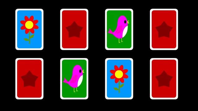 Card Matching   Garden   Simple learning video for toddlers, children, kids