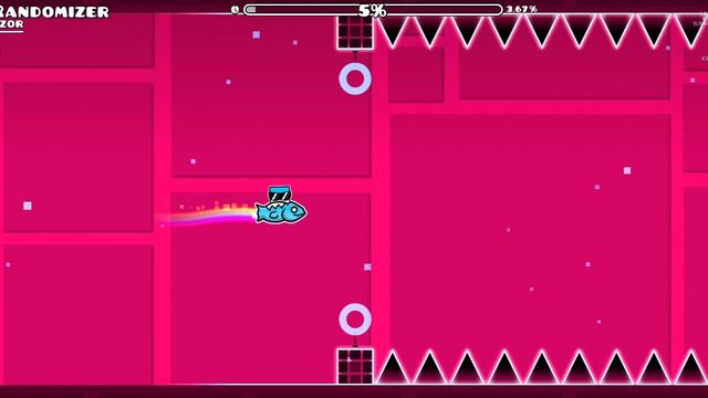 Этот уровень полностью рандомный! Gd Randomazier в Geometry dash смотреть онлайн