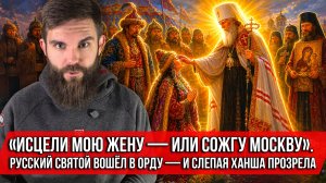 ❗️«Исцели мою жену — или сожгу Москву». Русский святой вошёл в Орду — и слепая ханша прозрела