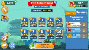 Angry Birds Friends. Dive Against Swine. Все уровни 3 звезды. Прохождение от SAFa.