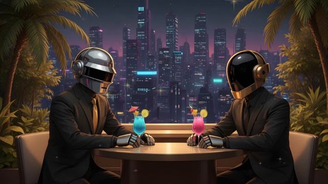 Daft Punk Neon Lounge Boogie 🌃🤖 ｜ Chillwave, Electro Funk, Neo Soul Playlist