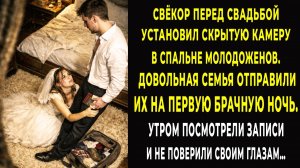 Перед брачной ночью свёкор спрятал камеру в спальне молодых. Утром посмотрел записи и онемел…
