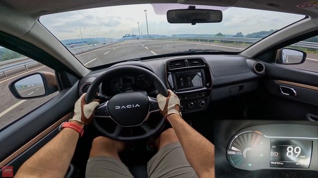 Тест-драйв DACIA SPRING 2023 - AUTOBAHN от первого лица I 4K