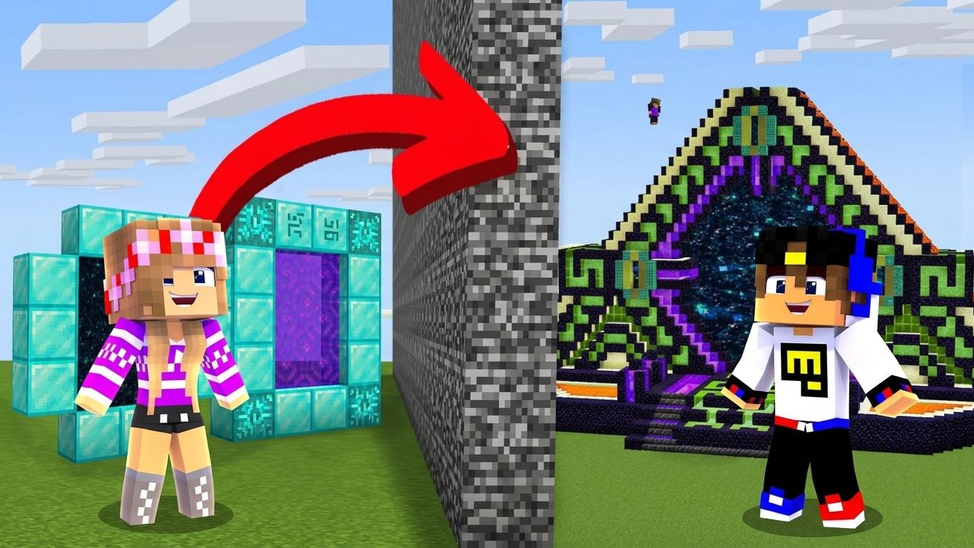 МОЙ ДРОН снял БИТВА ПОСТРОЕК в МАЙНКРАФТ НУБ И ПРО ЭВОЛЮЦИЯ ВИДЕО MINECRAFT Евгенбро смотреть онлайн