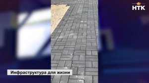 В п. Яшкуль благоустраивается площадь Победы