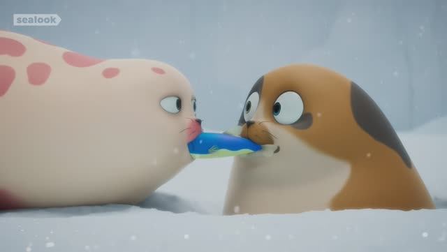 Мультфильм Взгляд Тюленя (Sealook). Любовь витает в воздухе. 💙 Серия 6 смотреть онлайн