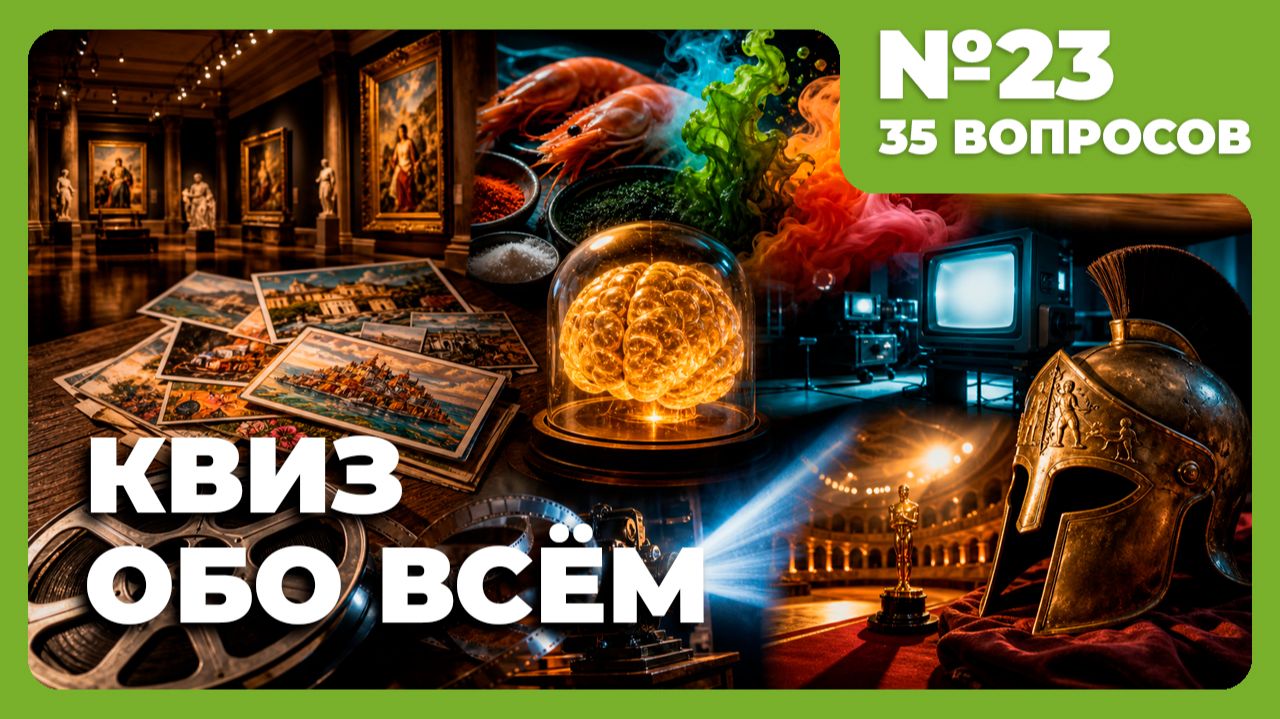 Квиз - Обо всём №23 🧠 ЭТО НЕВЕРОЯТНО!