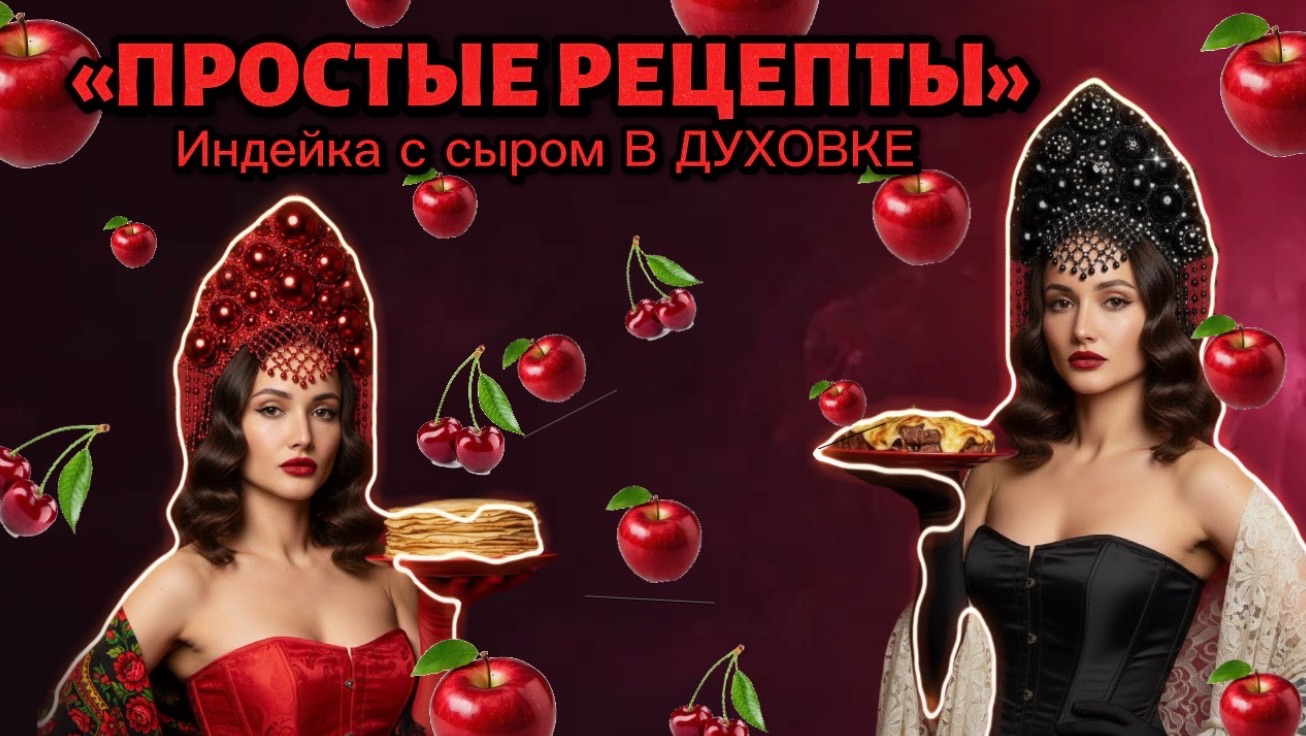 Готовим индейку с грибами в духовке с блогером смотреть онлайн