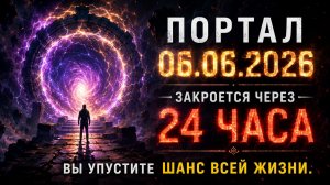 Портал 06.06.2026 закроется через 24 часа. Не упустите свой шанс.