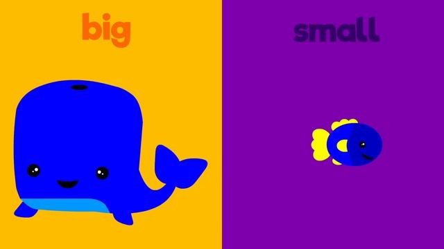 Learn Opposites   Big & Small   Simple learning video for babies, toddlers, kids