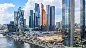 Строительство национального центра «Россия» продолжается на Краснопресненской набережной