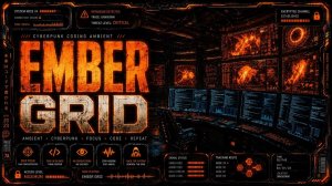 EMBER GRID | Темный фон для программирования и глубокой концентрации(Cyberpunk Coding Music)