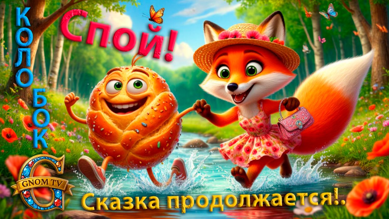 Сказка "Новый Колобок". Встреча с Лисой.