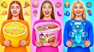 24 Часа Едим Еду Одного Цвета Челлендж # Смешные Челленджи от Jelly DO Challenge
