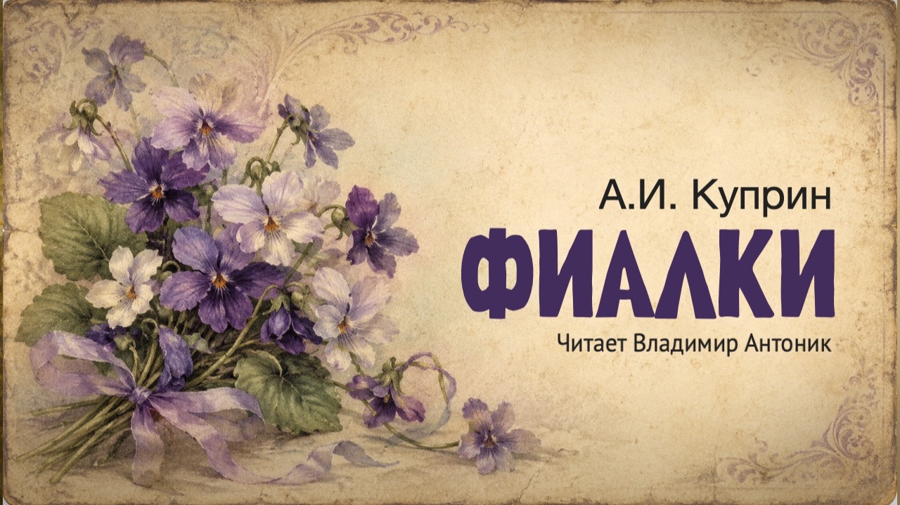 «Фиалки». А.И. Куприн. Аудиокнига. Читает Владимир Антоник.