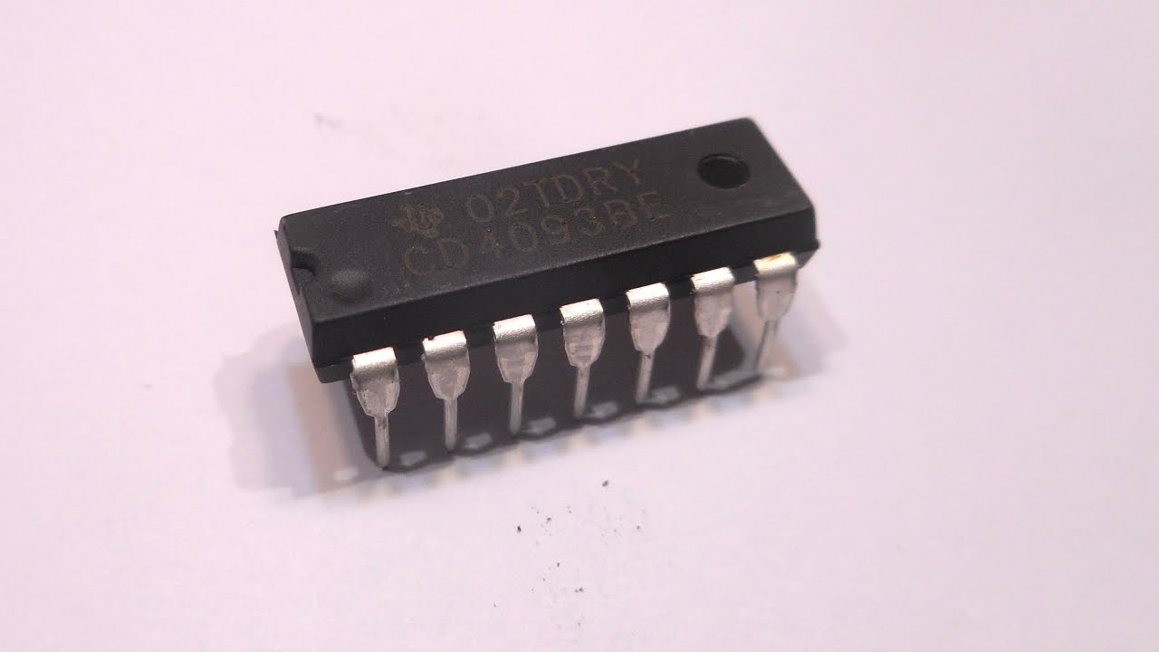 CD4093 4 триггера Шмитта по логике 2И-НЕ, аналог К561ТЛ1 смотреть онлайн