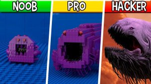LEGO КОСМО БЛУП!  Noob / Pro / HACKER! (Гигантский монстр)
