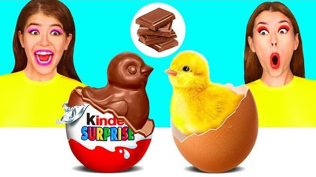 Челлендж. Шоколадная Еда vs Настоящая еда смотреть онлайн