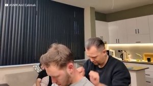 ASMR Head Face Scalp Neck Massage Easy Sleep On The Barber Chair Massage asmr sleep massage [get.gt]