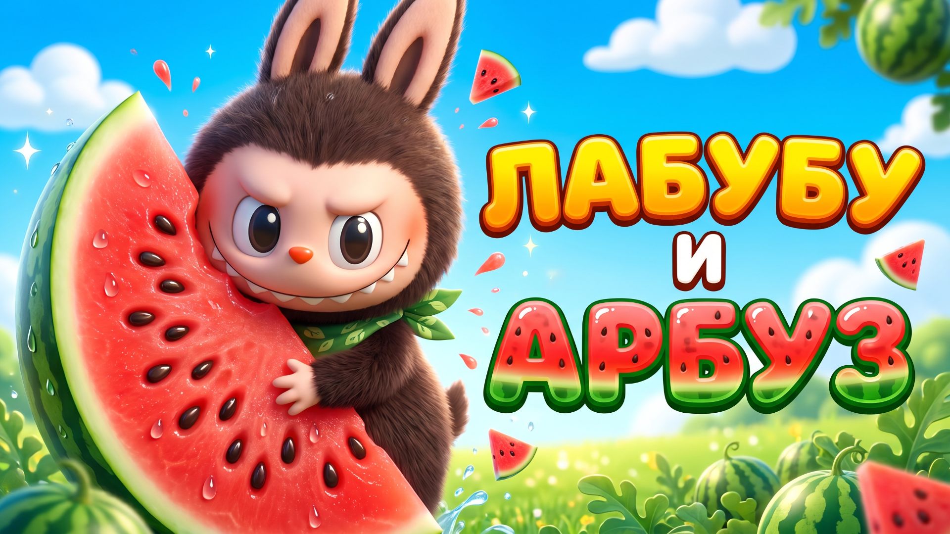 🍉 Лабубу и Арбуз — Весёлый мультфильм для детей смотреть онлайн