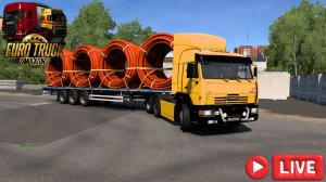 🔴🔥 #ETS2 #ЕТС Из точки А в точку Б: КамАЗ 5460 покоряет русские просторы