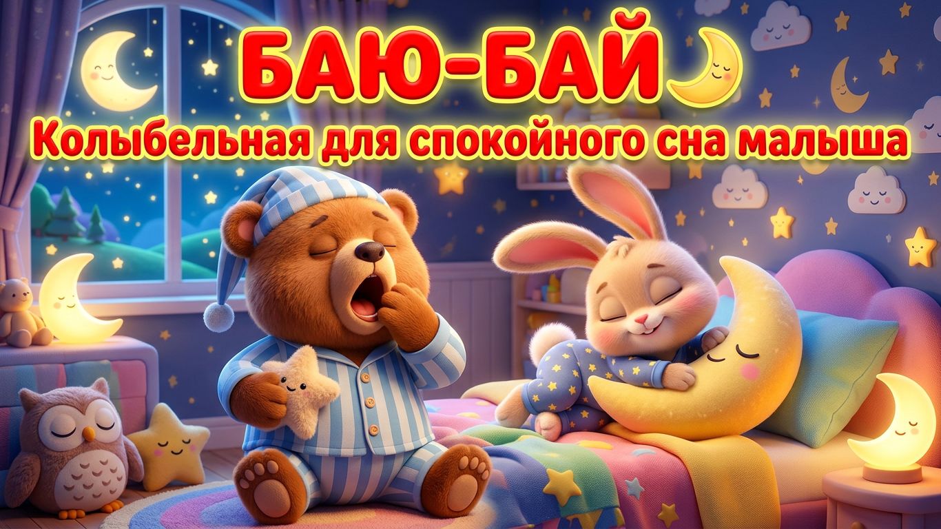 Баю-бай 🌙 Колыбельная для спокойного сна малыша | Колыбельная песня для детей | Детские Песни
