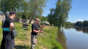 Поимка карпа на бойлы и судака на опарыша