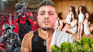 ПЕЙНТБОЛ С ДРУЗЬЯМИ | БАНЯ РЖАЧНОЙ КОМПАШКОЙ С ДЕВУШКАМИ
