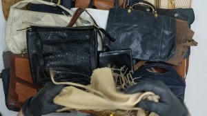 43631 Сумки винтаж кожаные, 15пак, borse, секонд (vintage/1 кат) оптом