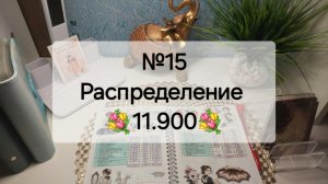 №15 Распределение денег по системе денежных конвертов. Сумма 11.900 руб