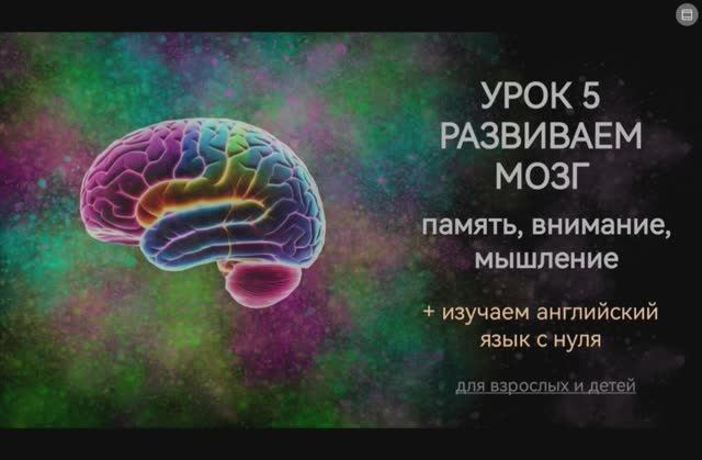 Развиваем мозг. Урок 5 смотреть онлайн