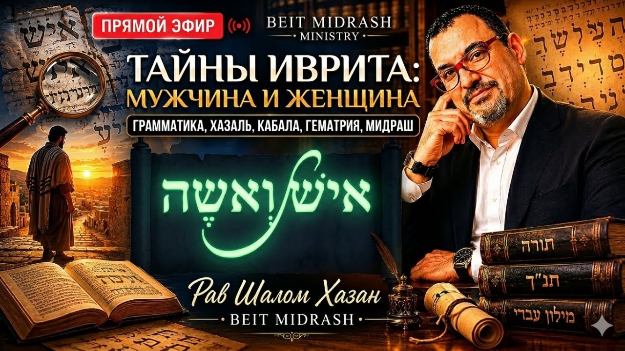 Тайны Иврита: Мужчина и Женщина (Иш и Иша)