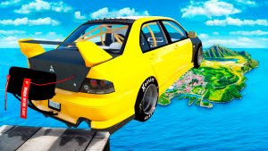 Как далеко чит тачка улетит с огромного трамплина в ГТА 5? GTA 5 Online