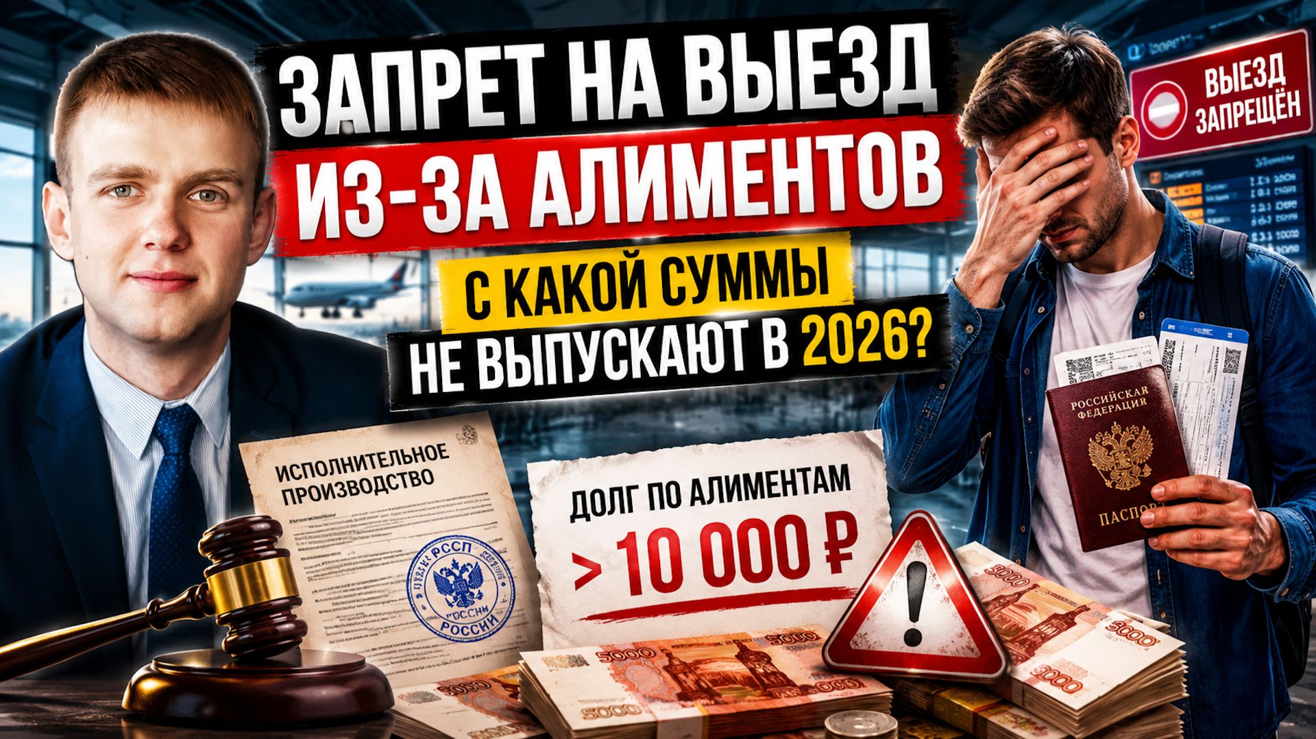 Не выпустят из России из-за АЛИМЕНТОВ! С какой суммы запрещают выезд в 2026 году? смотреть онлайн