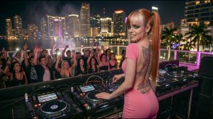 Dark Tech House 2026 Miami Neon Night Rave Hypnotic DJs Mix