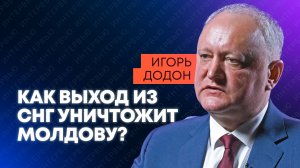 «Хотят понравиться западным кураторам» - Додон о выходе Молдовы из СНГ