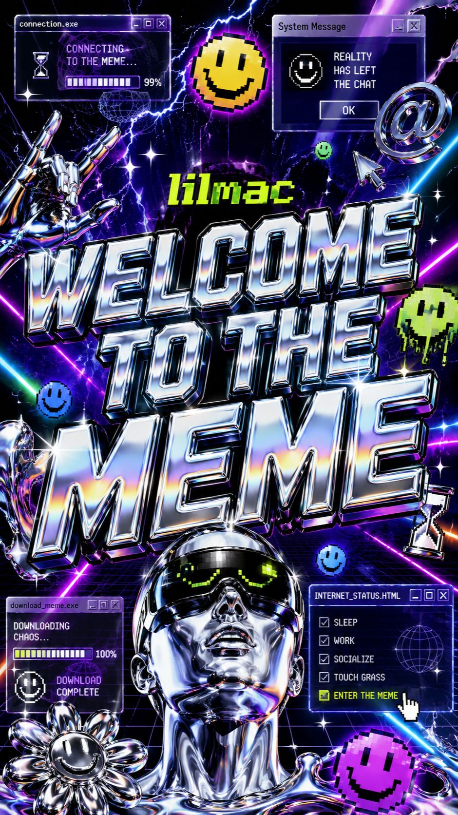 написал трек про интернет пока сидел в интернетелогика? не, не слышал🙂#welcometothememe #lilmac