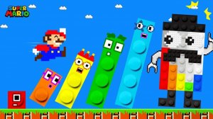 🌀🍄 Go Go Domino： Марио Сбегает Числа Lego 1 to 35 Лабиринт 🍄🌀