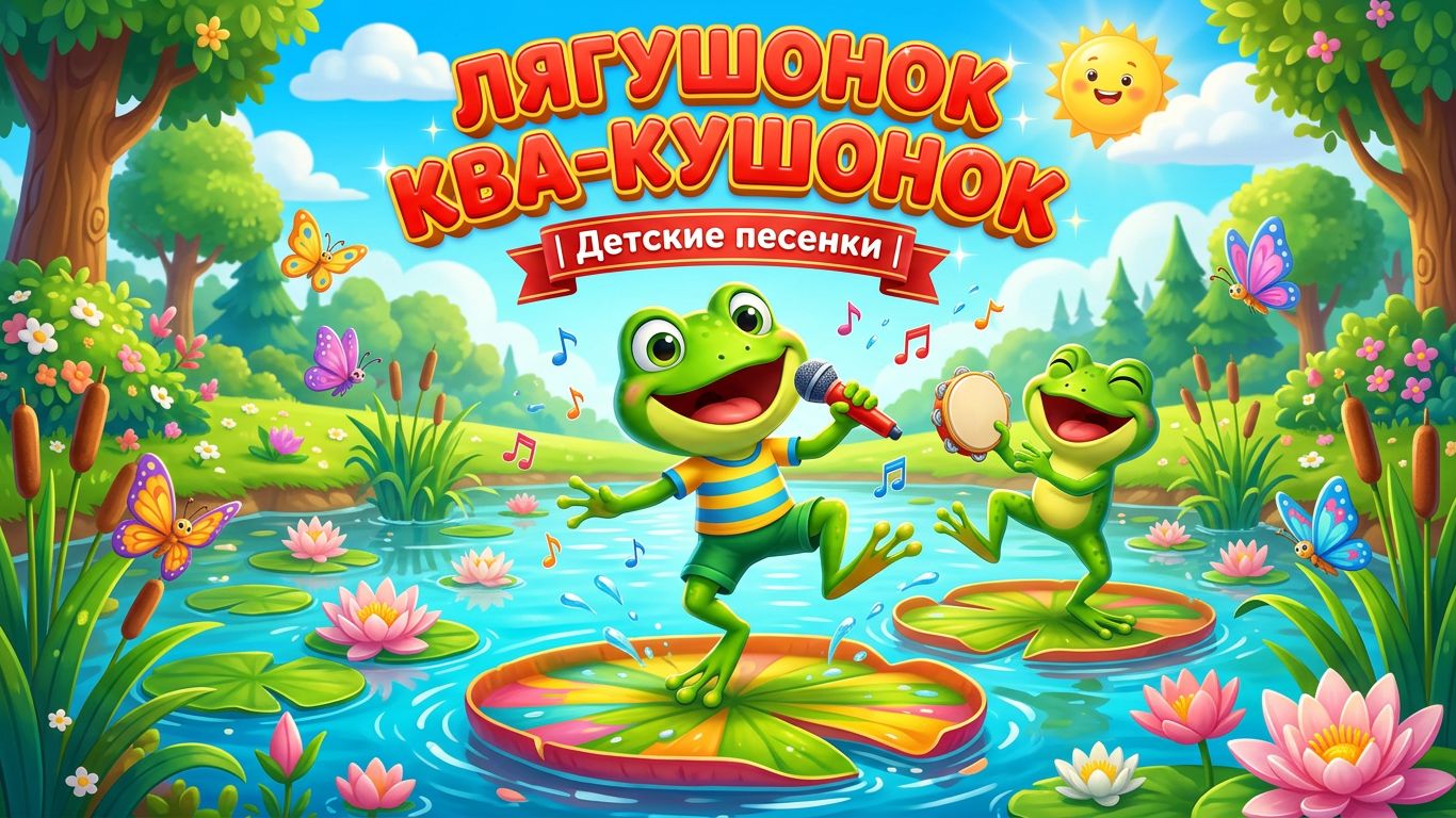 Лягушонок Ква-Кушонок | Детские песенки | Детская Песня про Лягушонка| Детские песенки для малышей