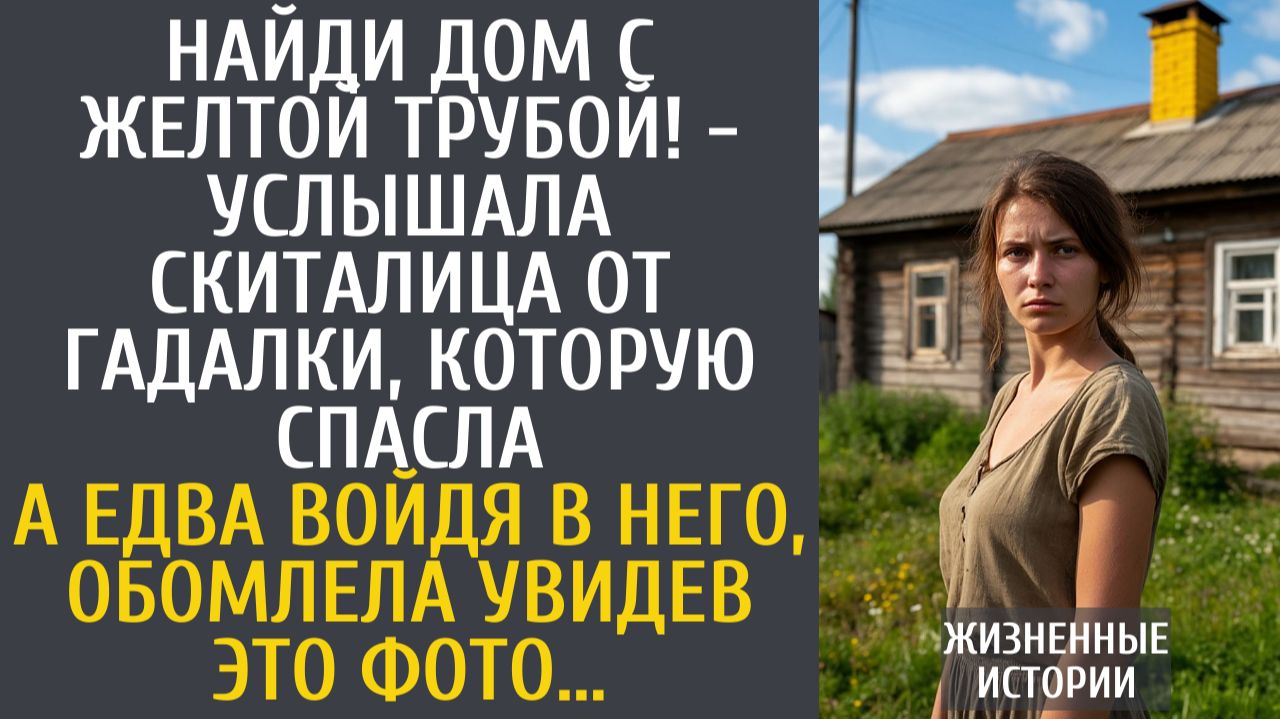Истории из жизни Найди дом с желтой трубой! - услышала скиталица от гадалки, которую спасла… смотреть онлайн