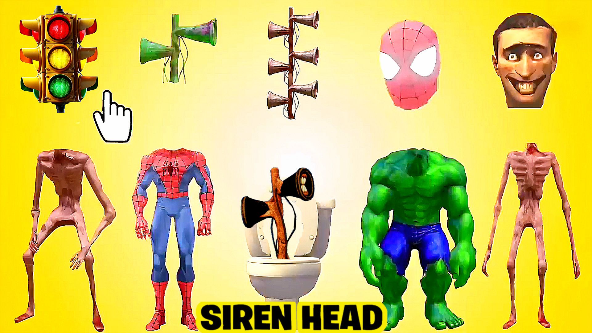 📢 СИРЕНОГОЛОВЫЙ 📢 - СОБЕРИ СИРЕНОГОЛОВОГО ПРАВИЛЬНО. SIREN HEAD - ВИДЫ. смотреть онлайн