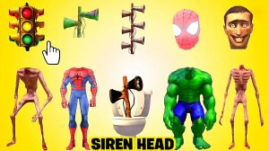 📢 СИРЕНОГОЛОВЫЙ 📢 - СОБЕРИ СИРЕНОГОЛОВОГО ПРАВИЛЬНО. SIREN HEAD - ВИДЫ.