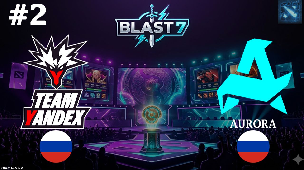 ГЛАЗКИ ТО ГОРЯТ! | Aurora vs Yandex #2 (BO3) BLAST Slam 7 смотреть онлайн