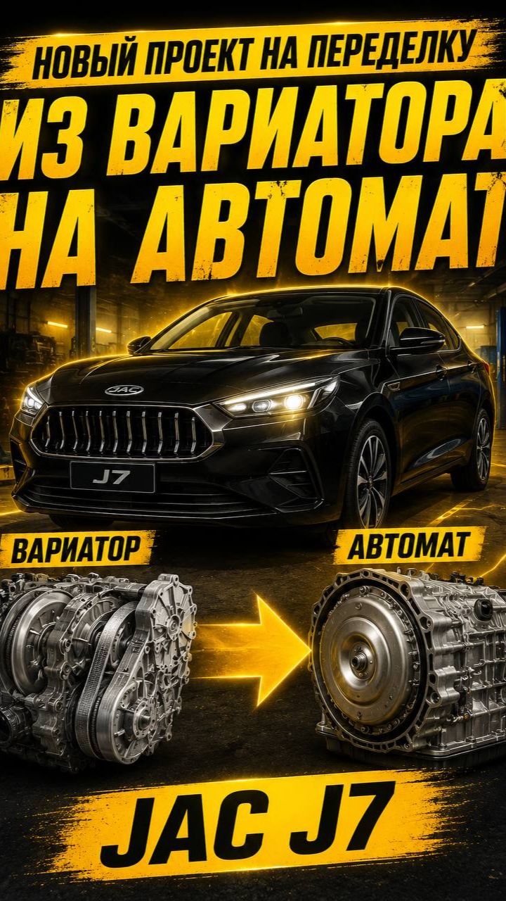 JAc J7 из вариатора на автомат