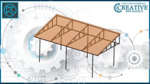 Металлоконструкции в Компас 3D  Навес в Компас 3D