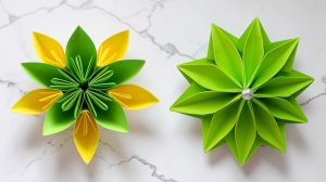 Как сделать оригами цветок из бумаги. Цветы из бумаги
