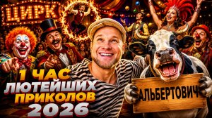 🔥😂 1 ЧАС САМЫХ УГАРНЫХ ВИДЕО ПРИКОЛОВ 2026! 🔥🤣 ЛУЧШИЕ ПРИКОЛЫ СКЕТЧИ ЮМОР 🤯 НАТУРАЛ АЛЬБЕРТОВИЧ