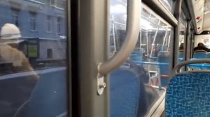 Поездка на автобусе NEFAZ-5299 маршрут т26 Автозоводский мост- метро Стахановская