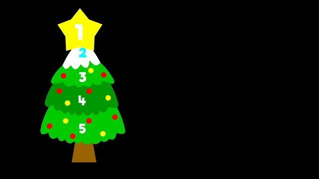 Number Puzzle   Christmas Tree    Simple learning video for toddlers, children, kids