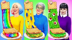 Кулинарный Челлендж Уэнсдей Против Бабушки  Вкусные Кухонные Лайфхаки